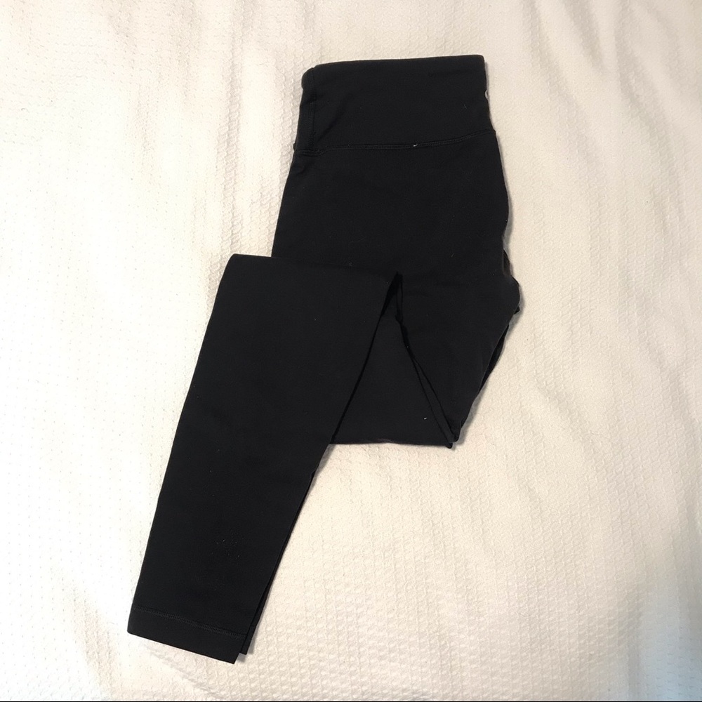 Lulu Lemon mid-rise (2 pairs) black 30’ inseam leggings.